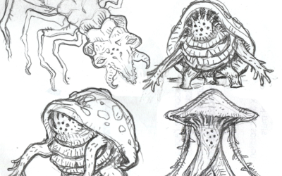 Journey into the unknown: François Licata’s sketches for Settlers of a Dead God